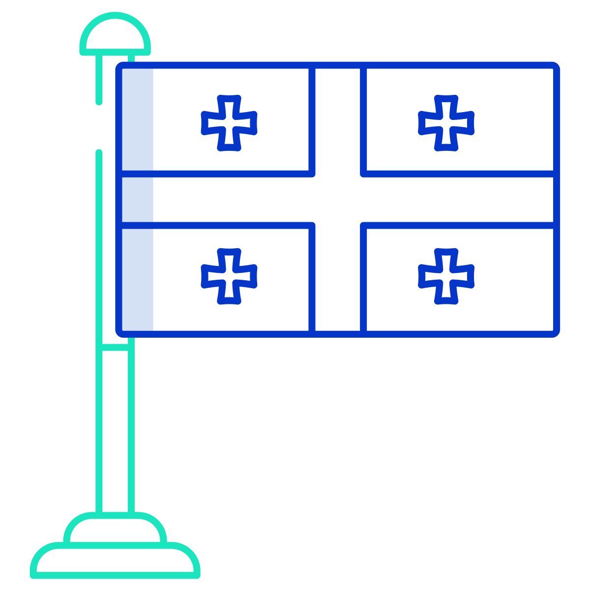 조지아 국기 icon