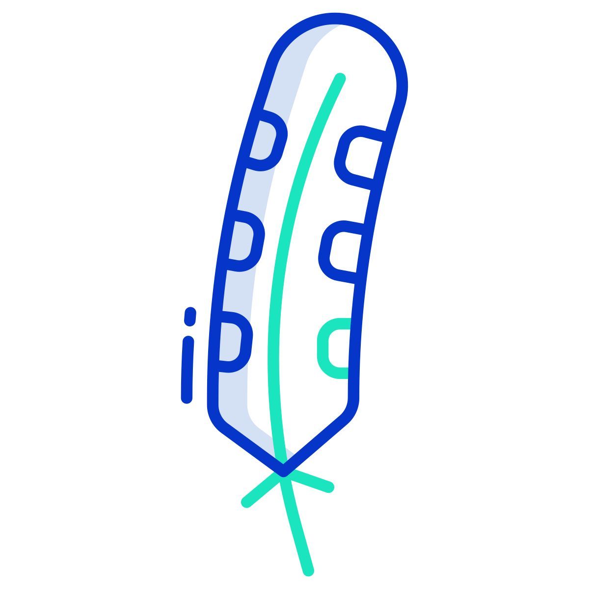 great spotted woodpecker feather icon