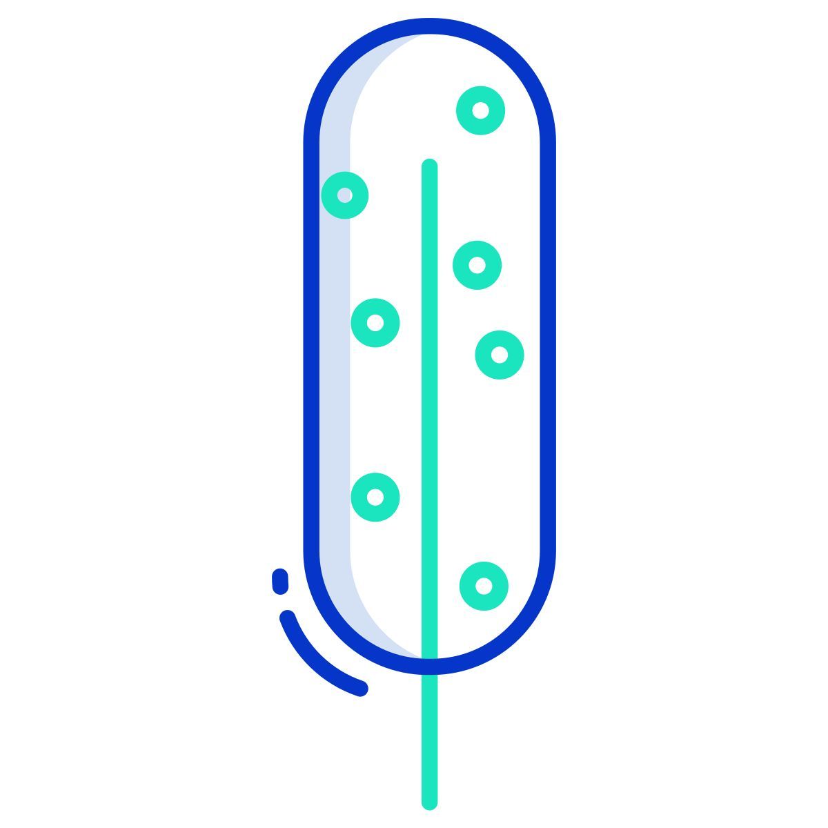 guinea fowl feather icon