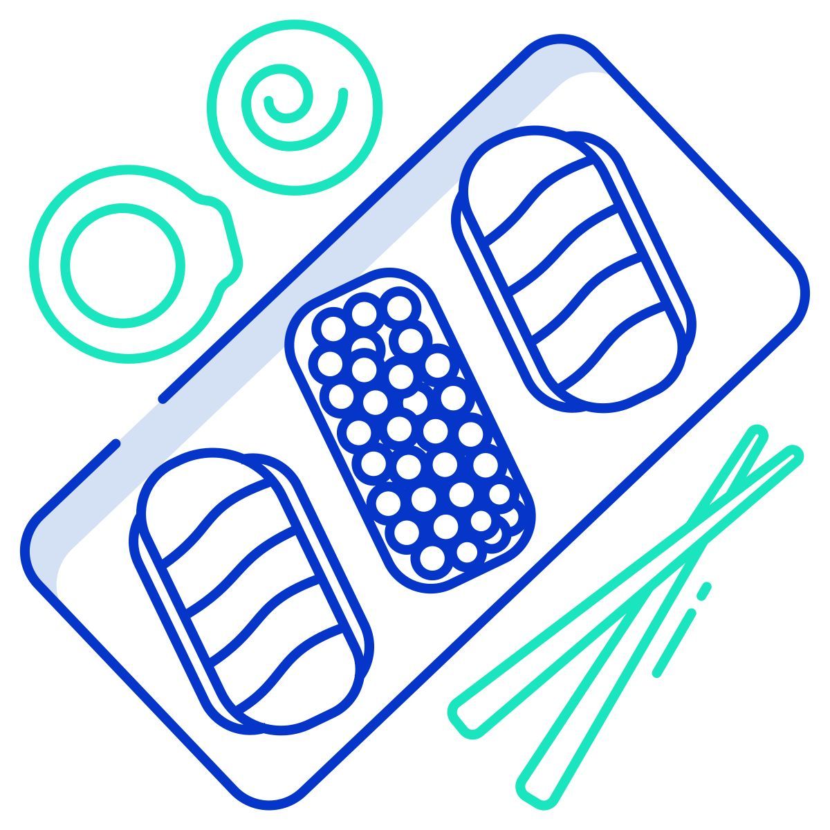 externo gunkan maki y nigiri sushi icongeek26 contorno color icongeek26 icon