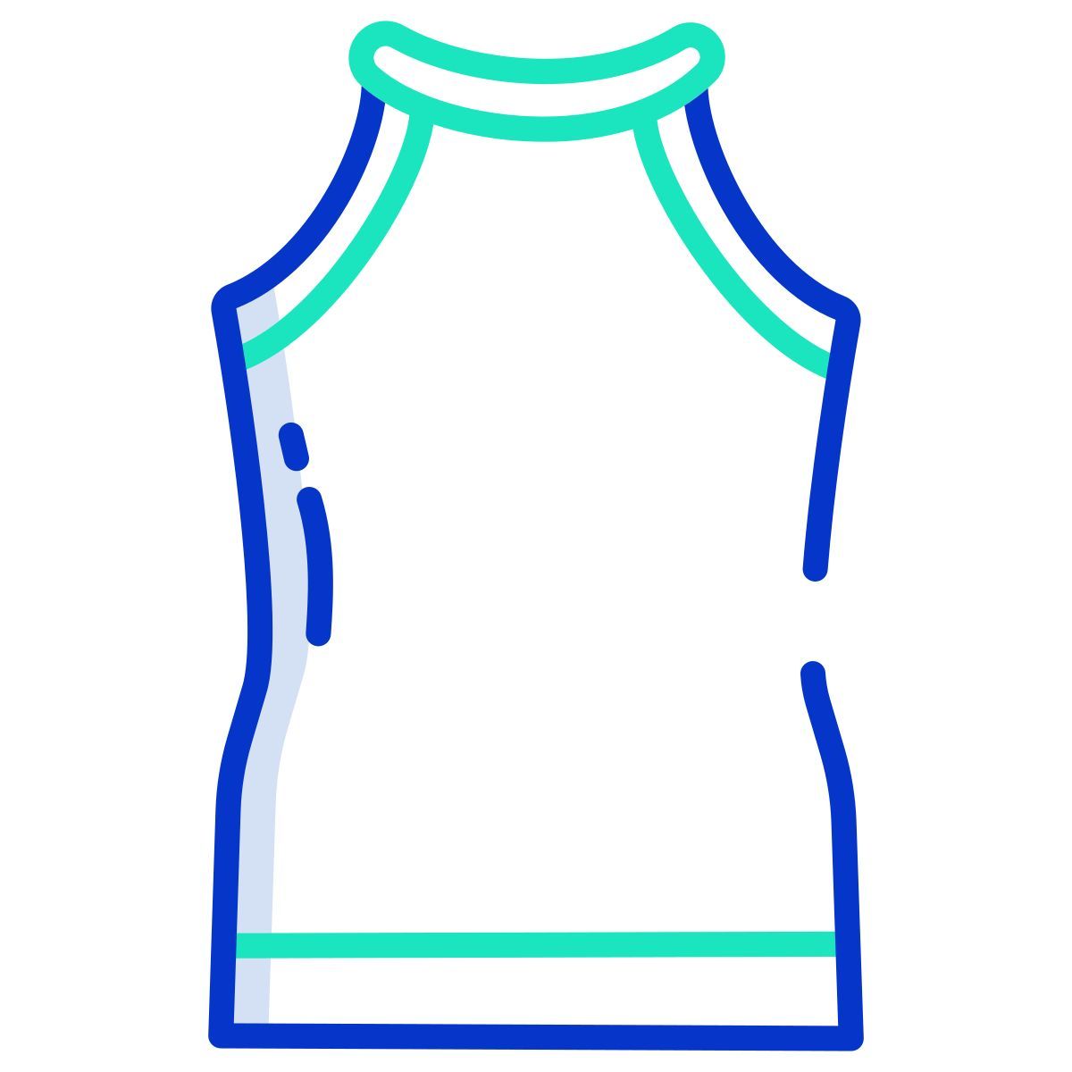 halter neck top icon