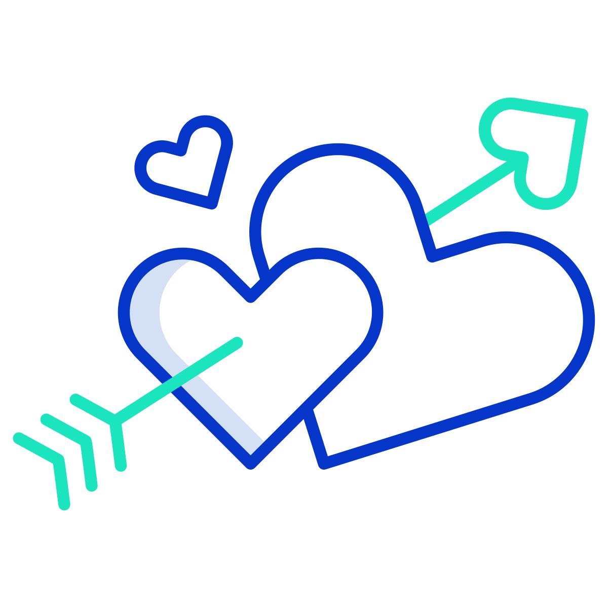 coeurs et flèches icon