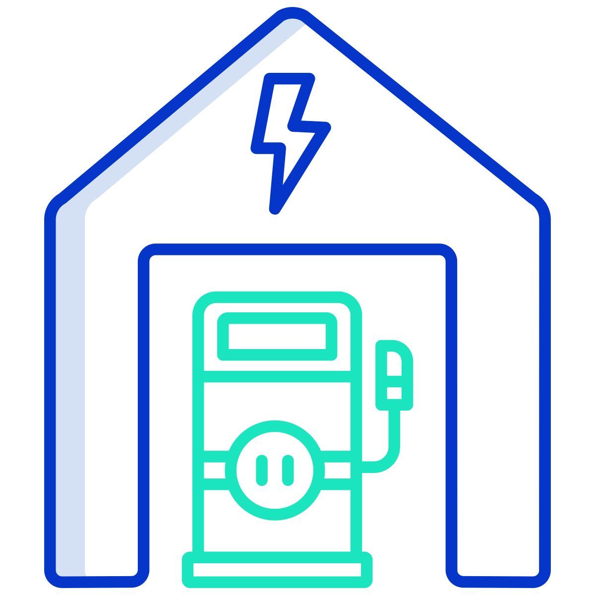 home ev station icon