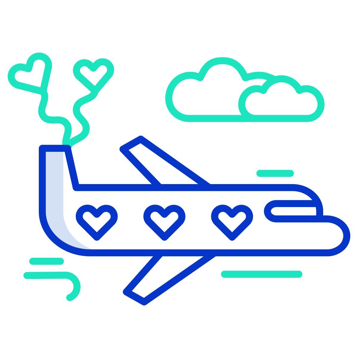 honeymoon flight icon