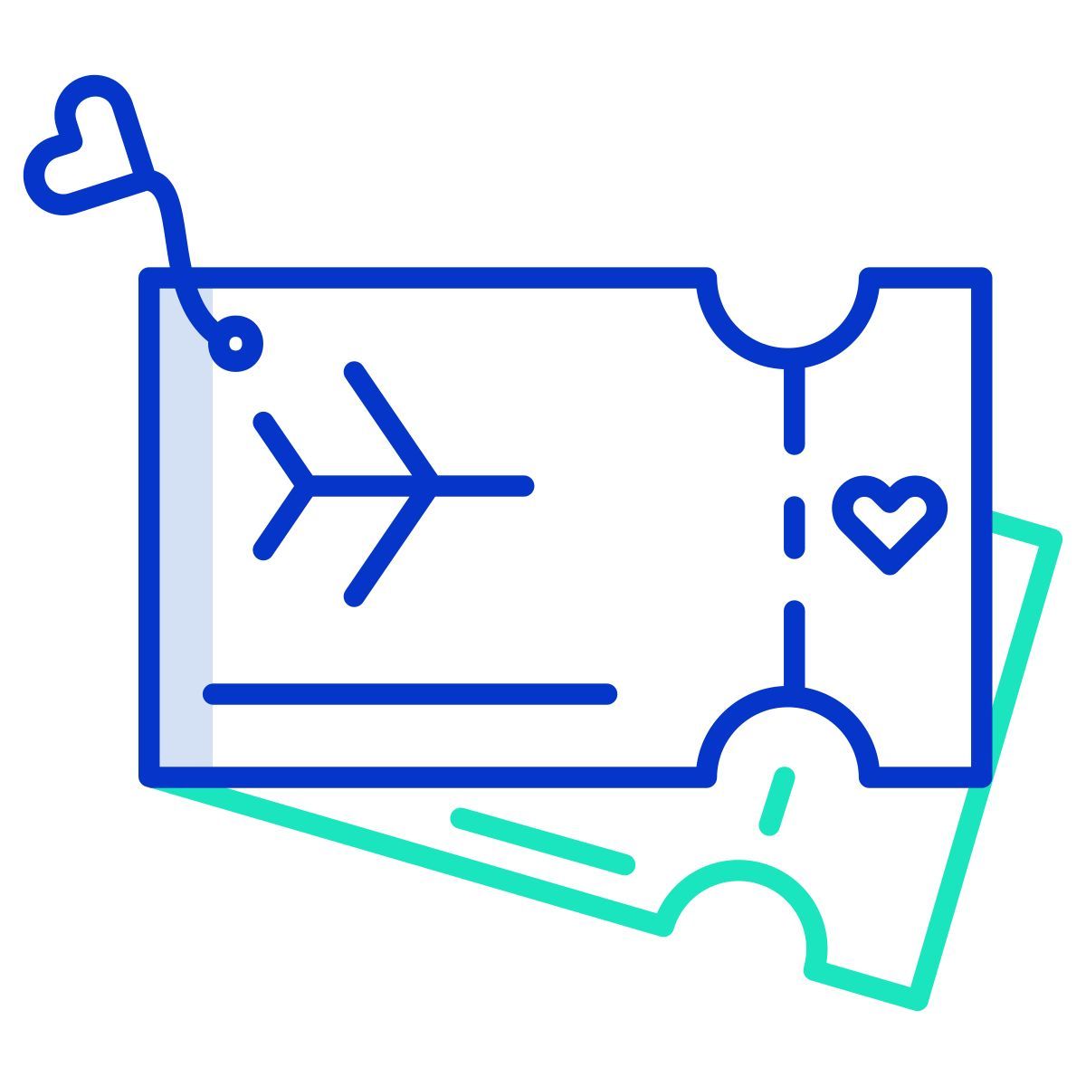 honeymoon tickets icon