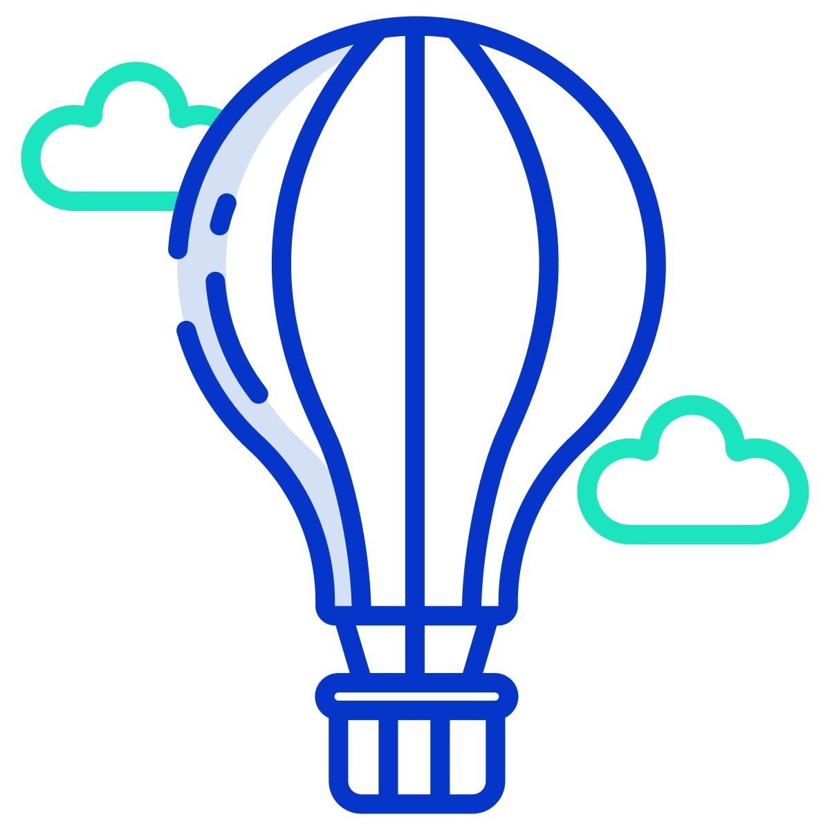 hot air balloon icon