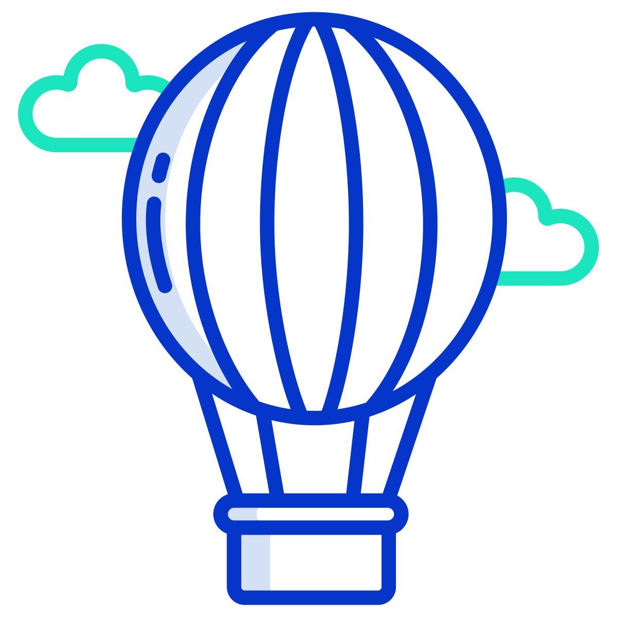 hot air balloon icon