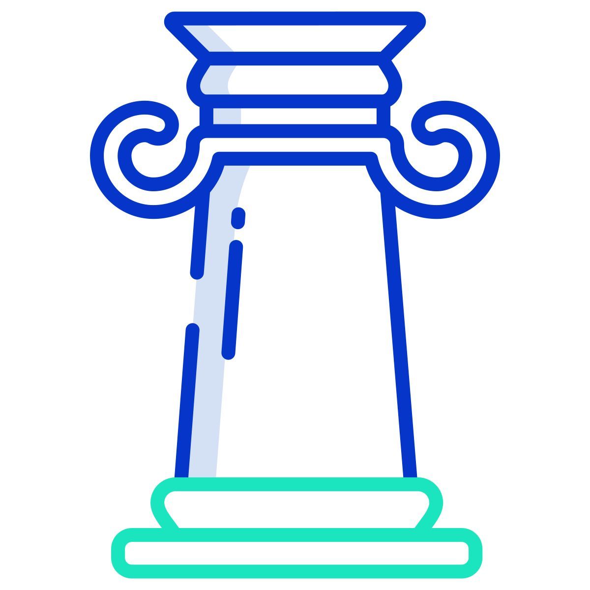 ionic greek pillar icon