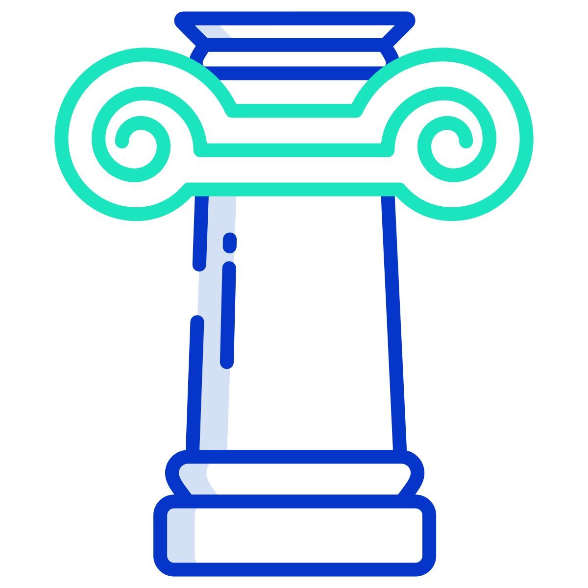 ionic greek pillar icon