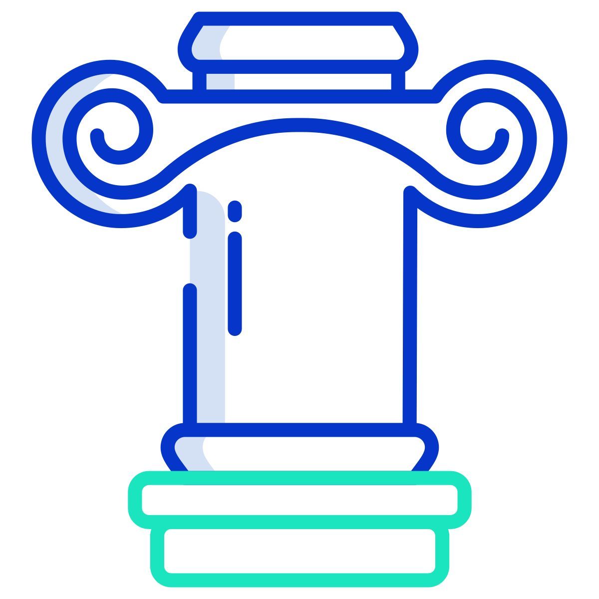 ionic greek pillar icon