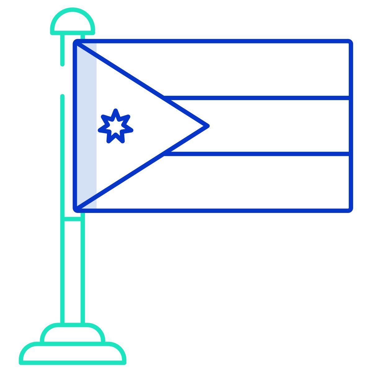 bandeira da jordânia icon