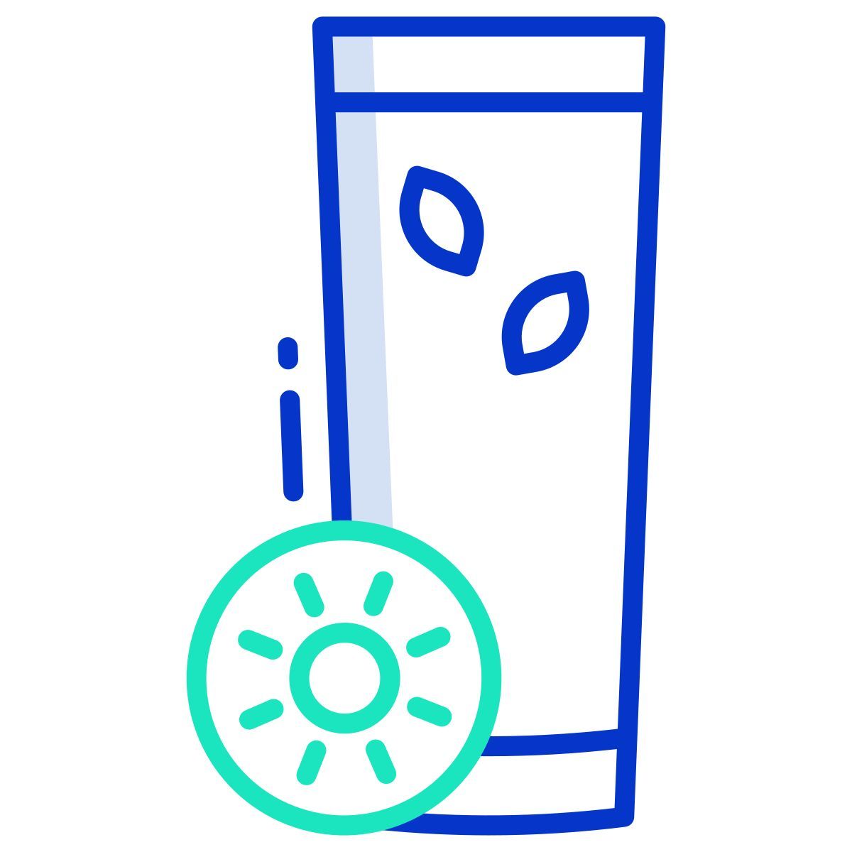 kiwi and pineapple smoothie icon