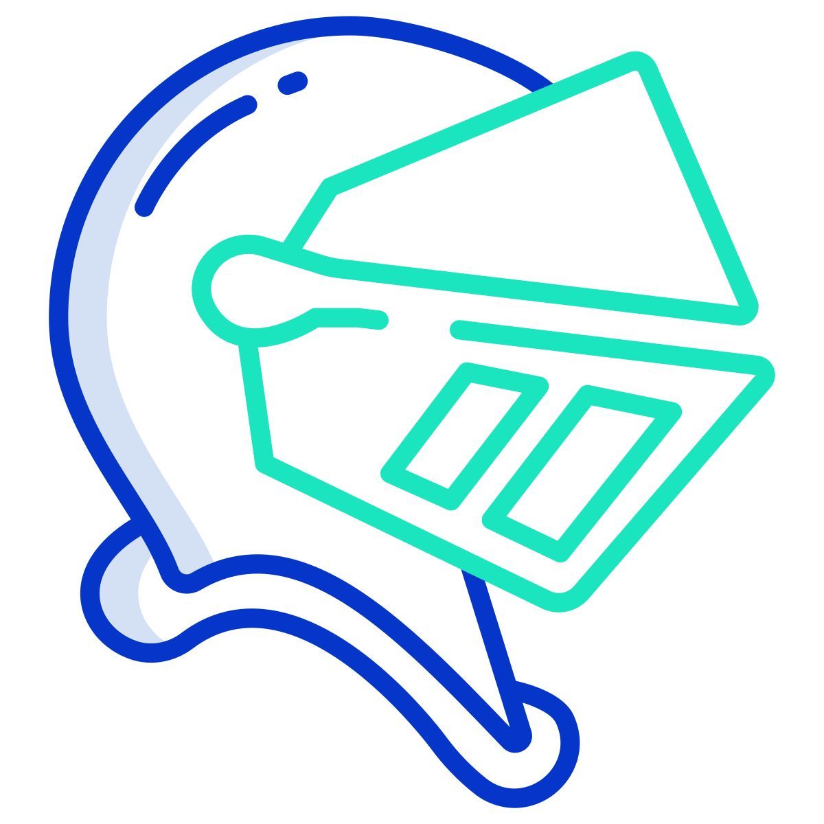 knight’s helmet icon