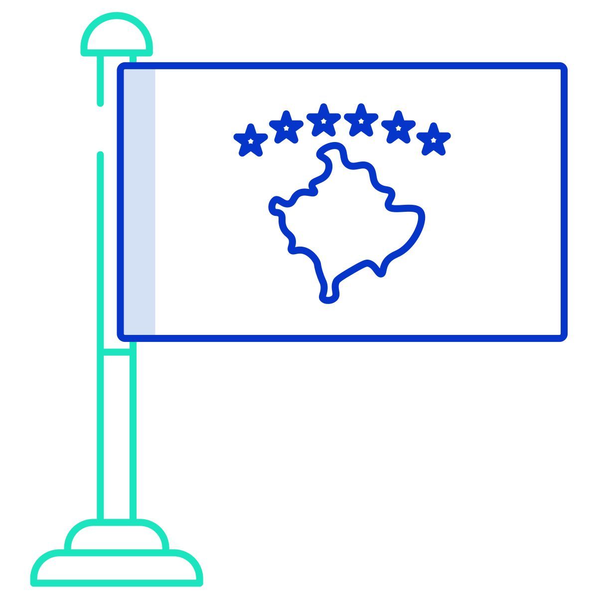 drapeau du kosovo icon