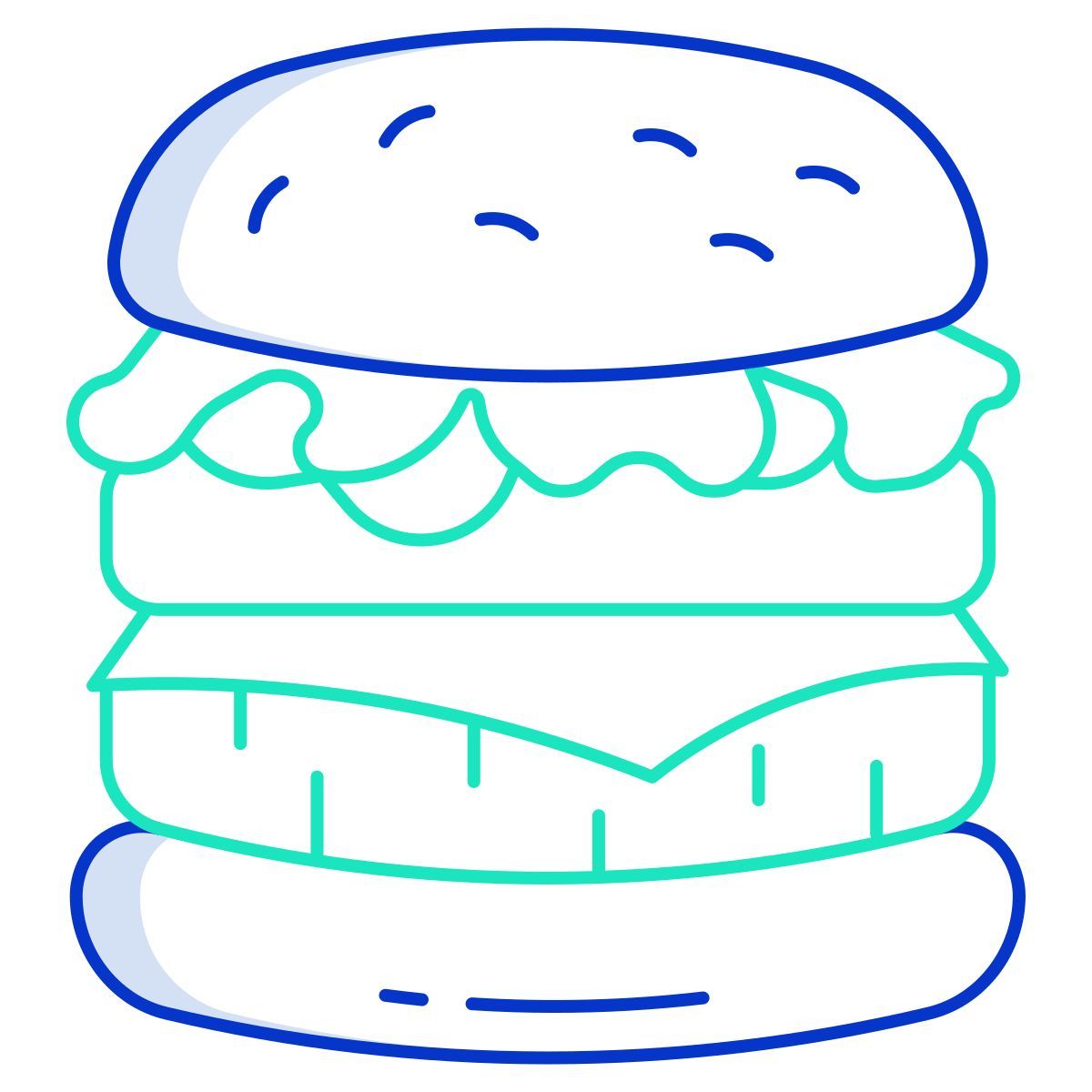 lamb burger with radish slaw icon