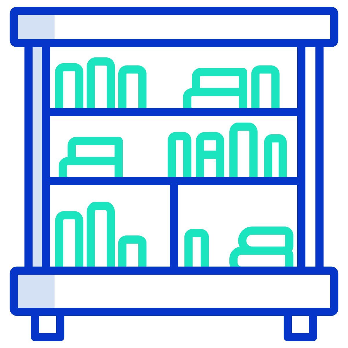 library shelf icon
