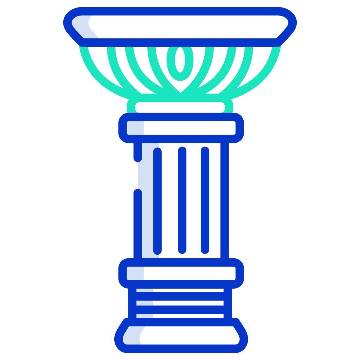 lotus greek pillar icon