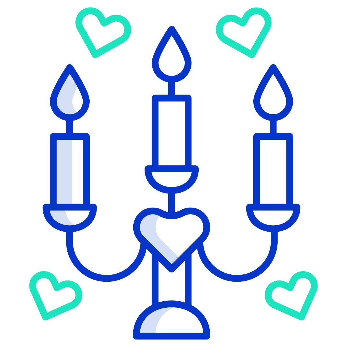 love candles icon