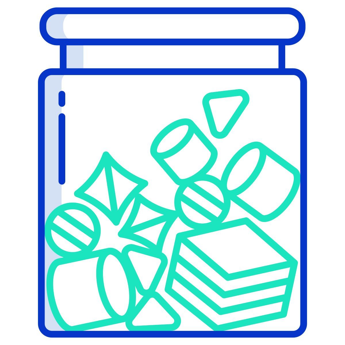 low carb gummy candy icon