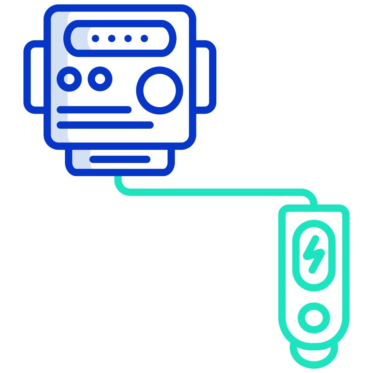 meter battery charger icon
