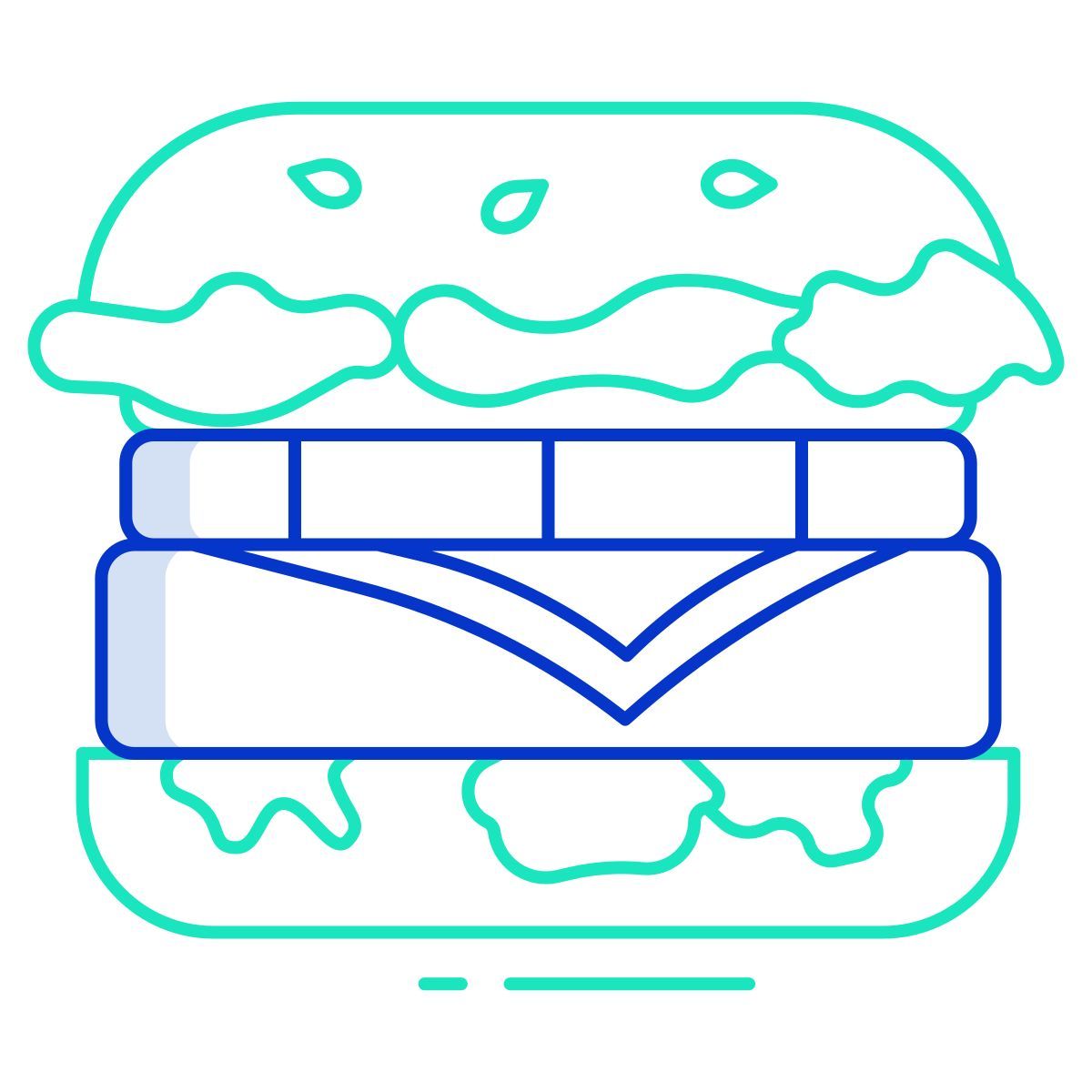 mexican burger icon