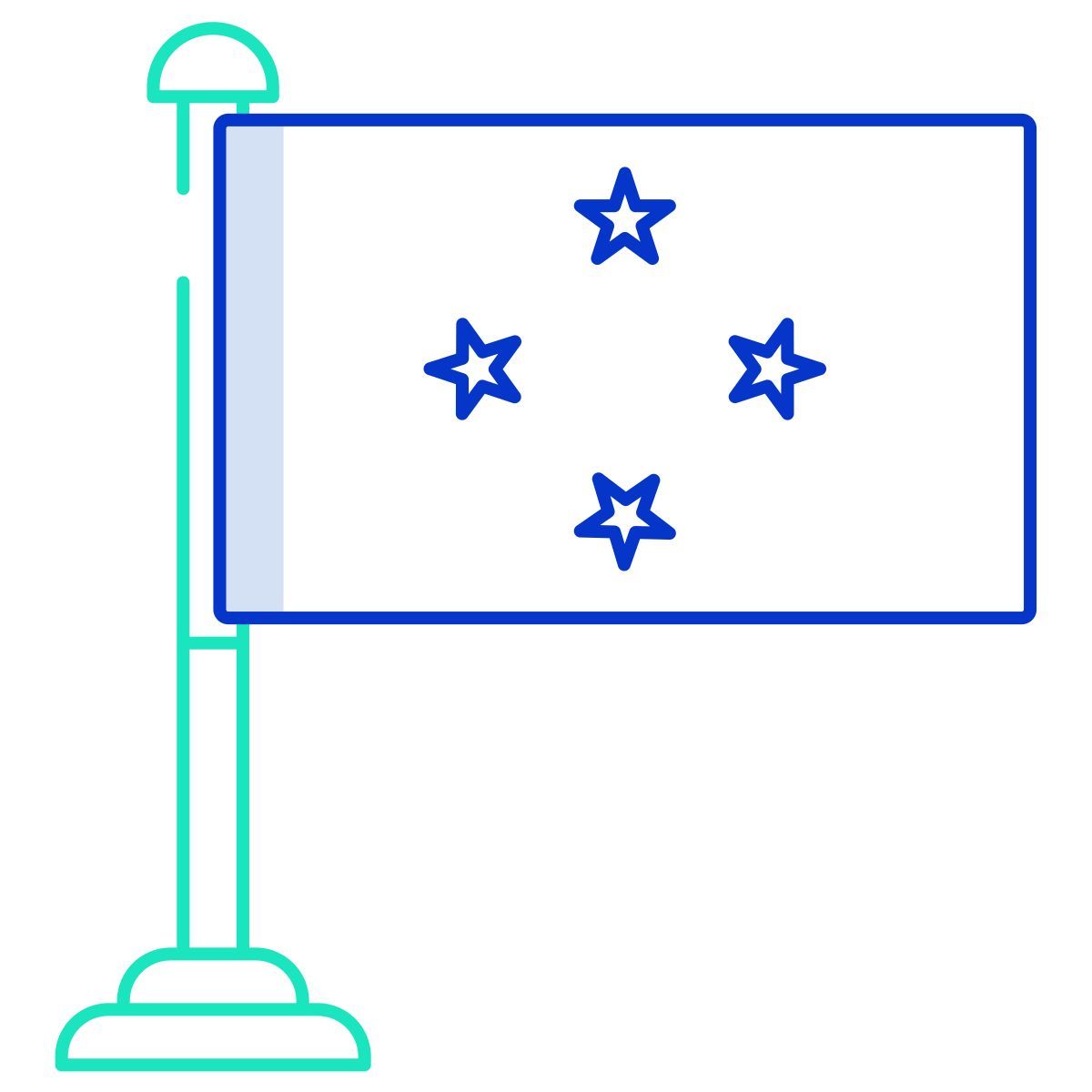 mikronesien flagge icon