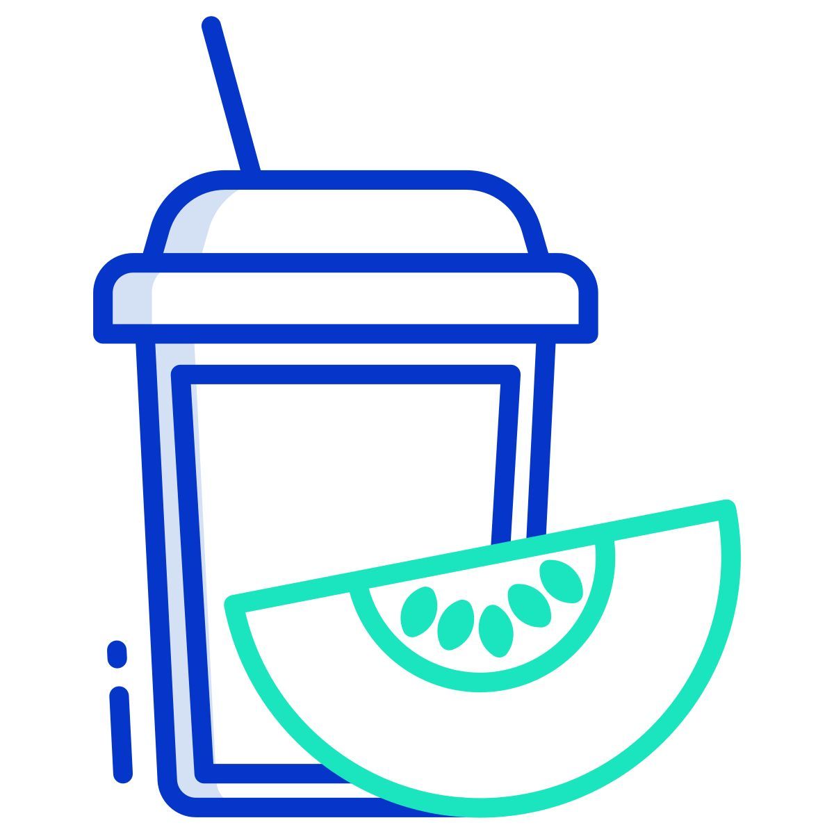 milkshake with cherry icon