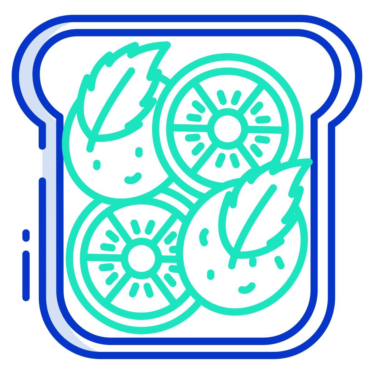 mozzarella toast icon