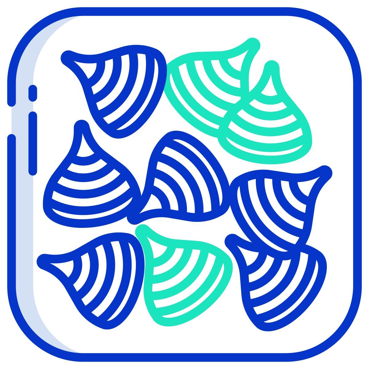 multi colored hard candies icon