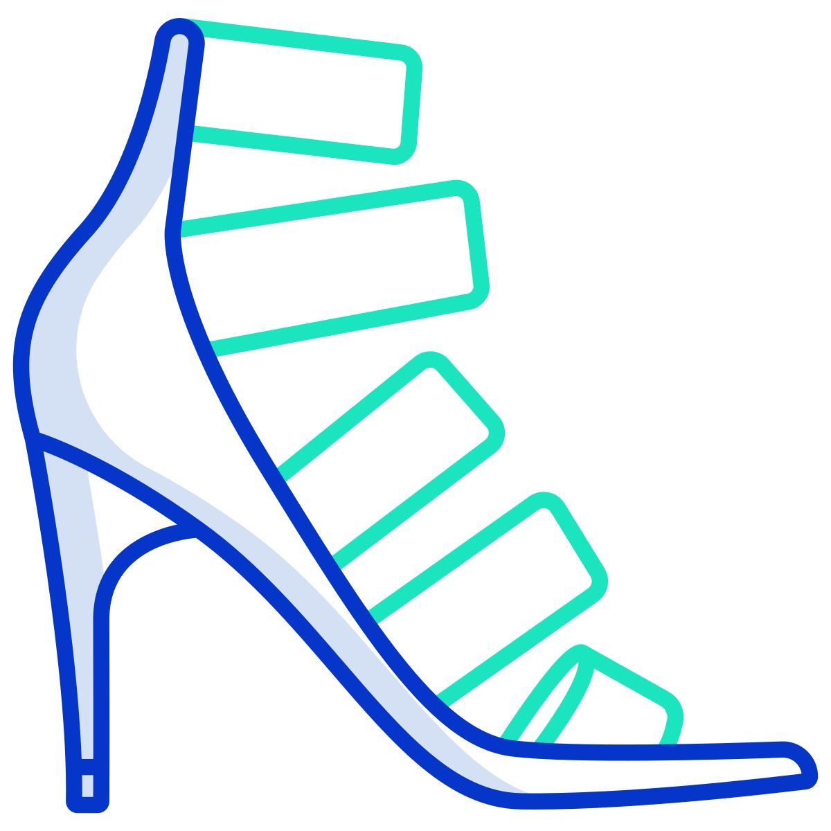 multi strap designer high heel icon