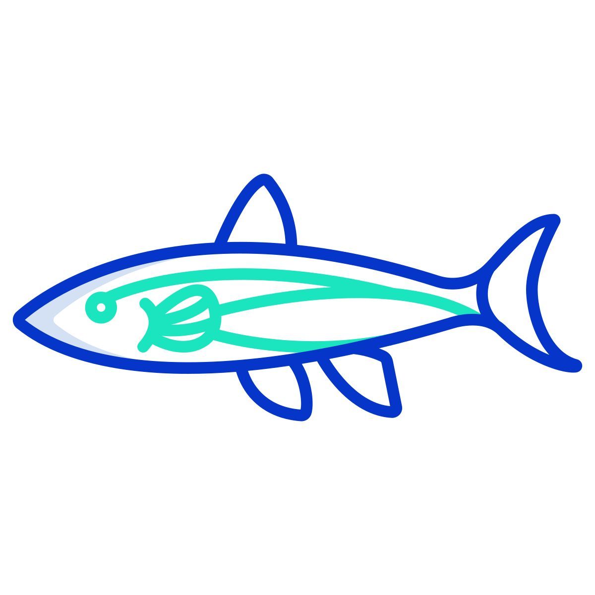 neon fish icon