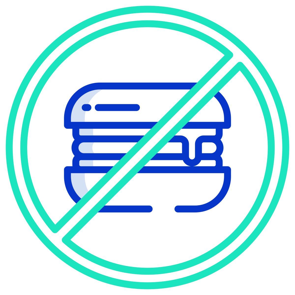 no fast food icon