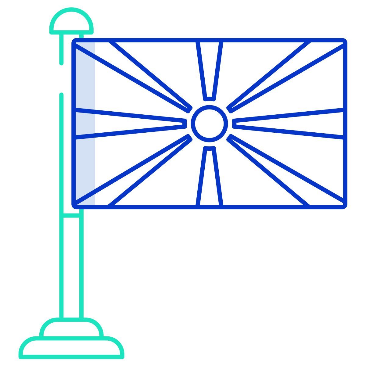 north macedonia flag icon