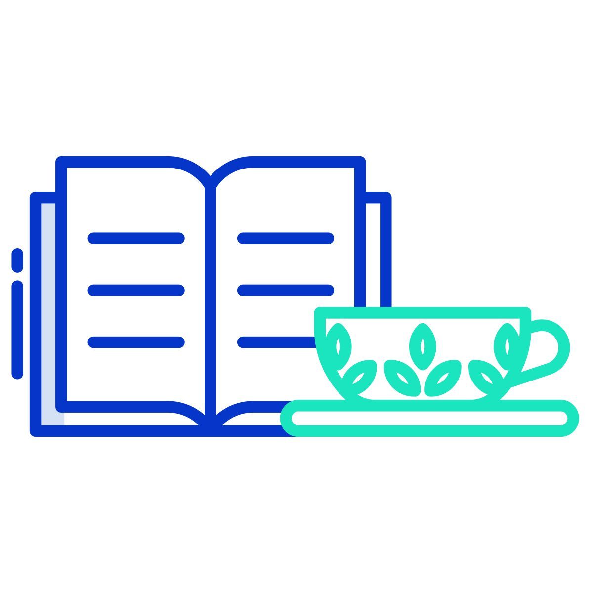 novel and tea icon
