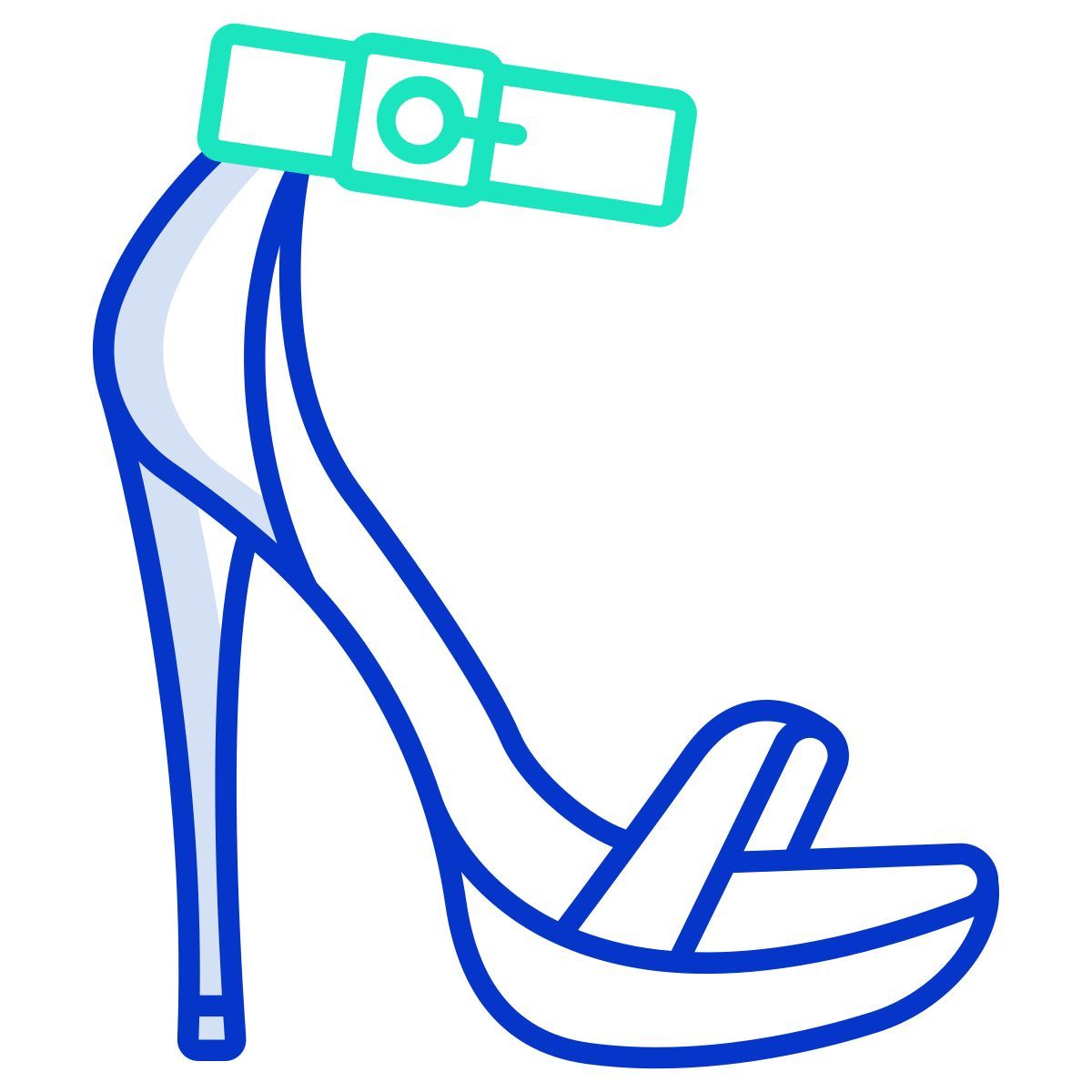 open toe heel icon