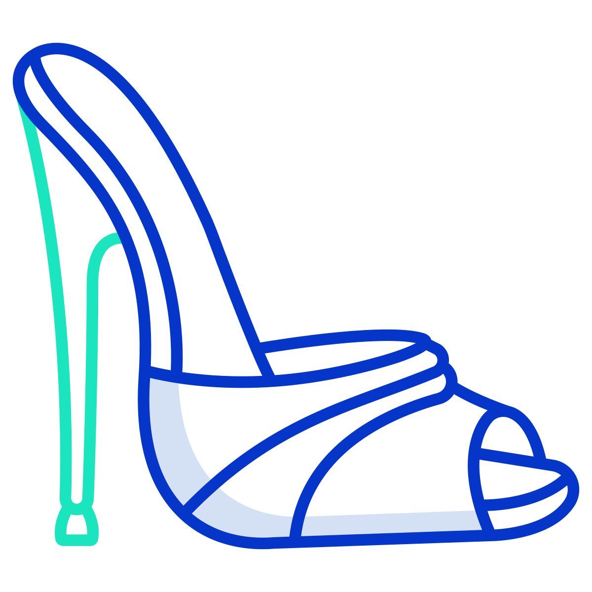 open toe sandal icon