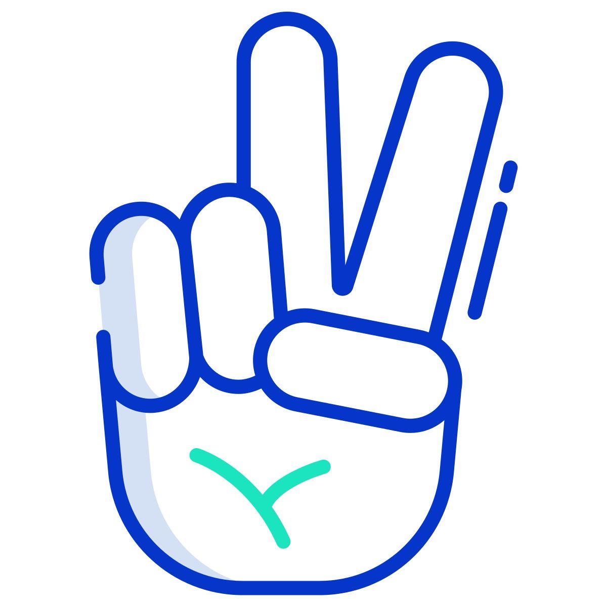 peace sign icon