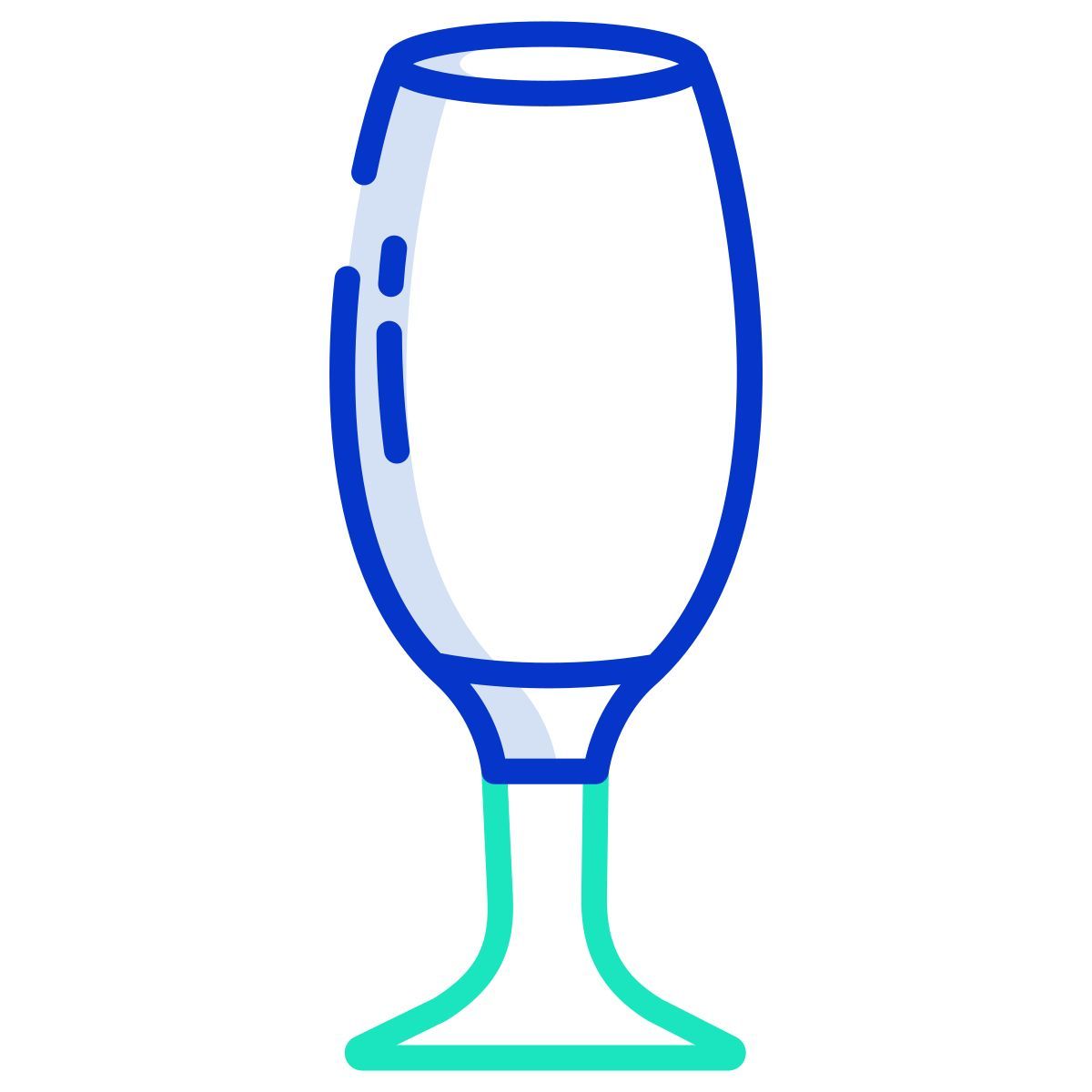 pilsner glass footed icon