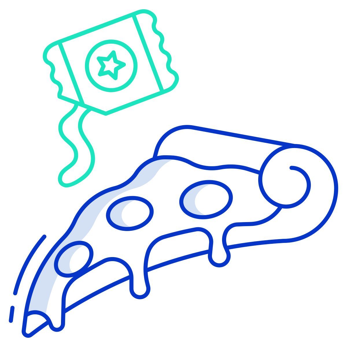 pizza and ketchup icon
