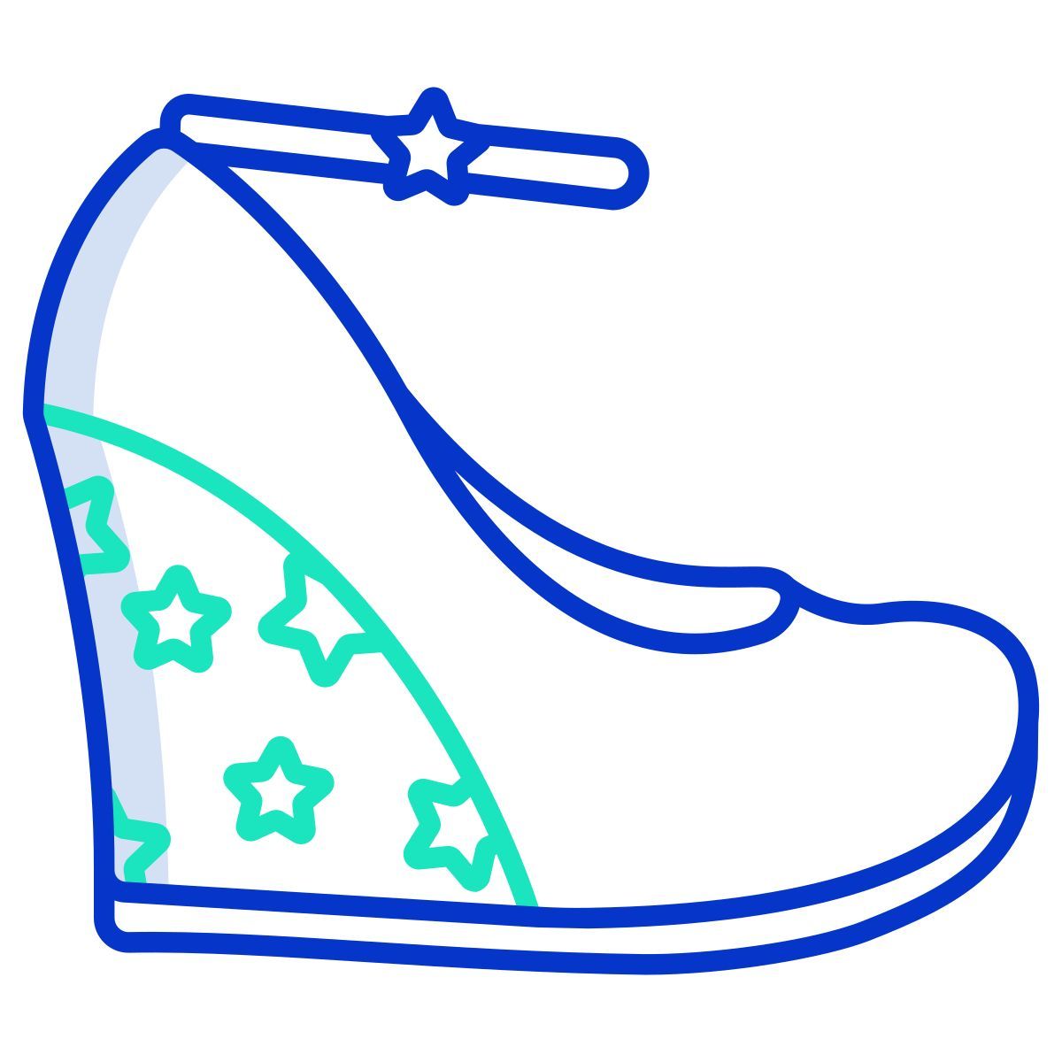 pump shoe wedge icon
