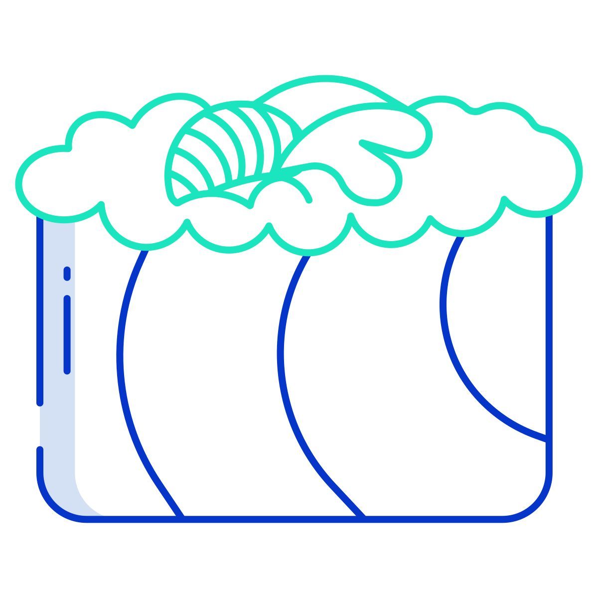 rainbow roll sushi icon