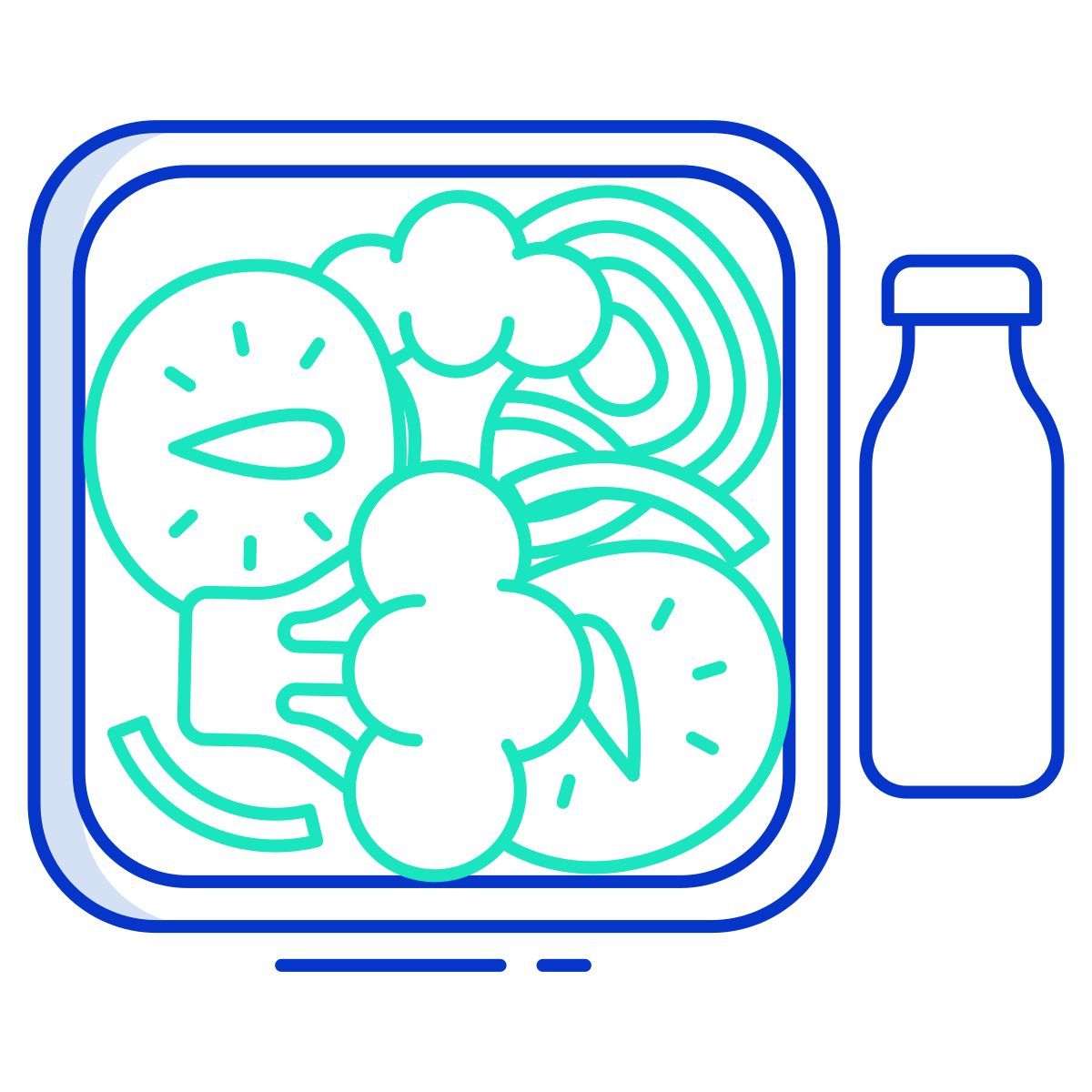 salad and juice icon