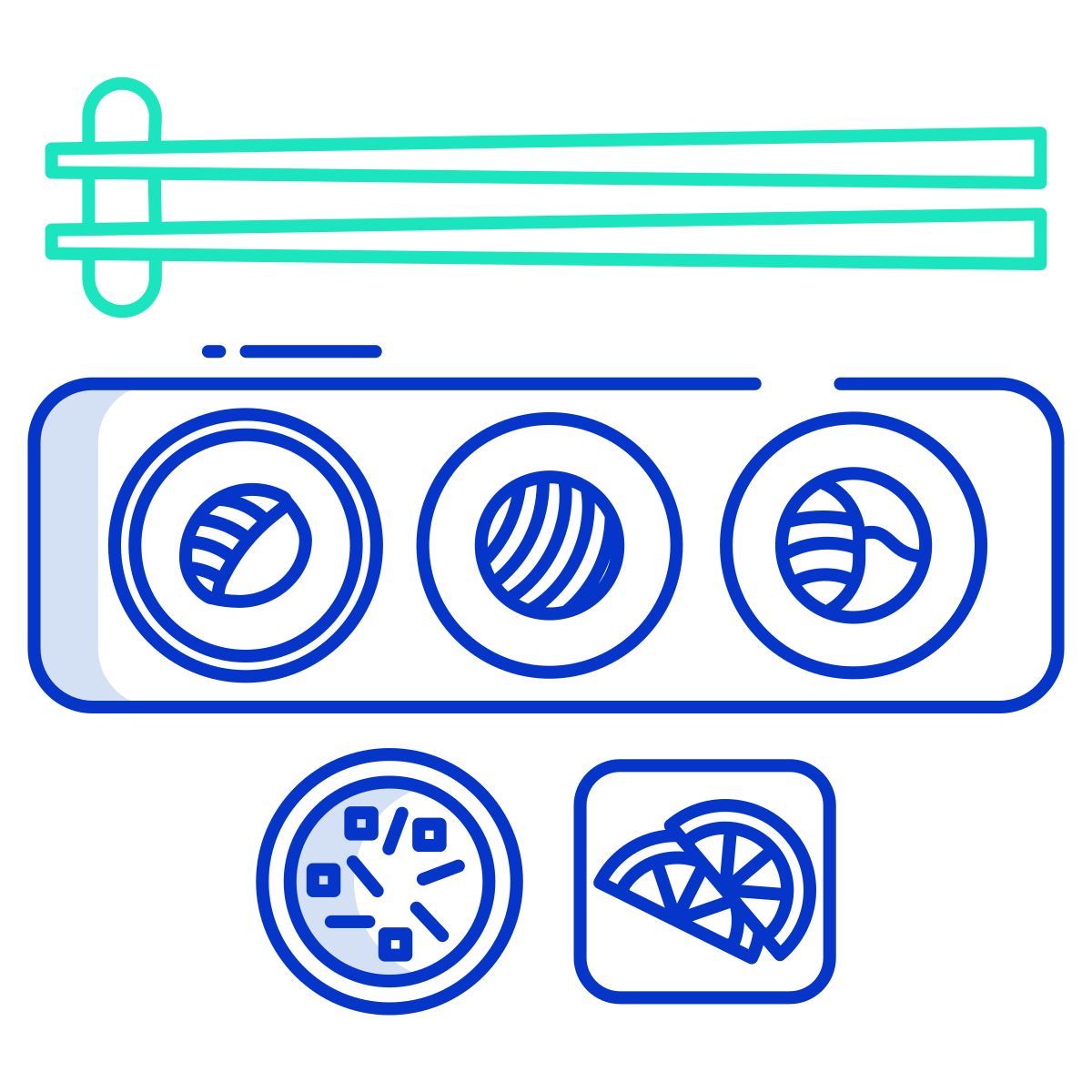 salmon sushi icon