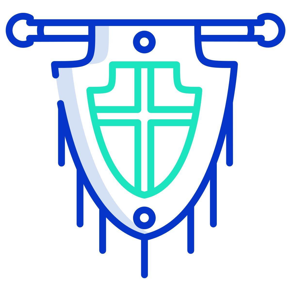 shield flag icon