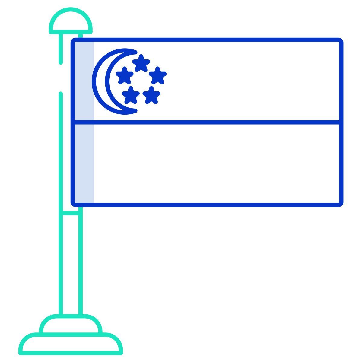singapore flag icon