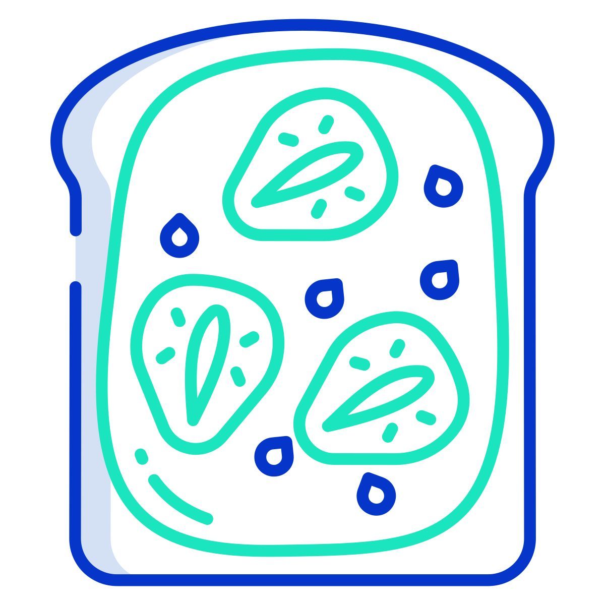 strawberry french toast icon