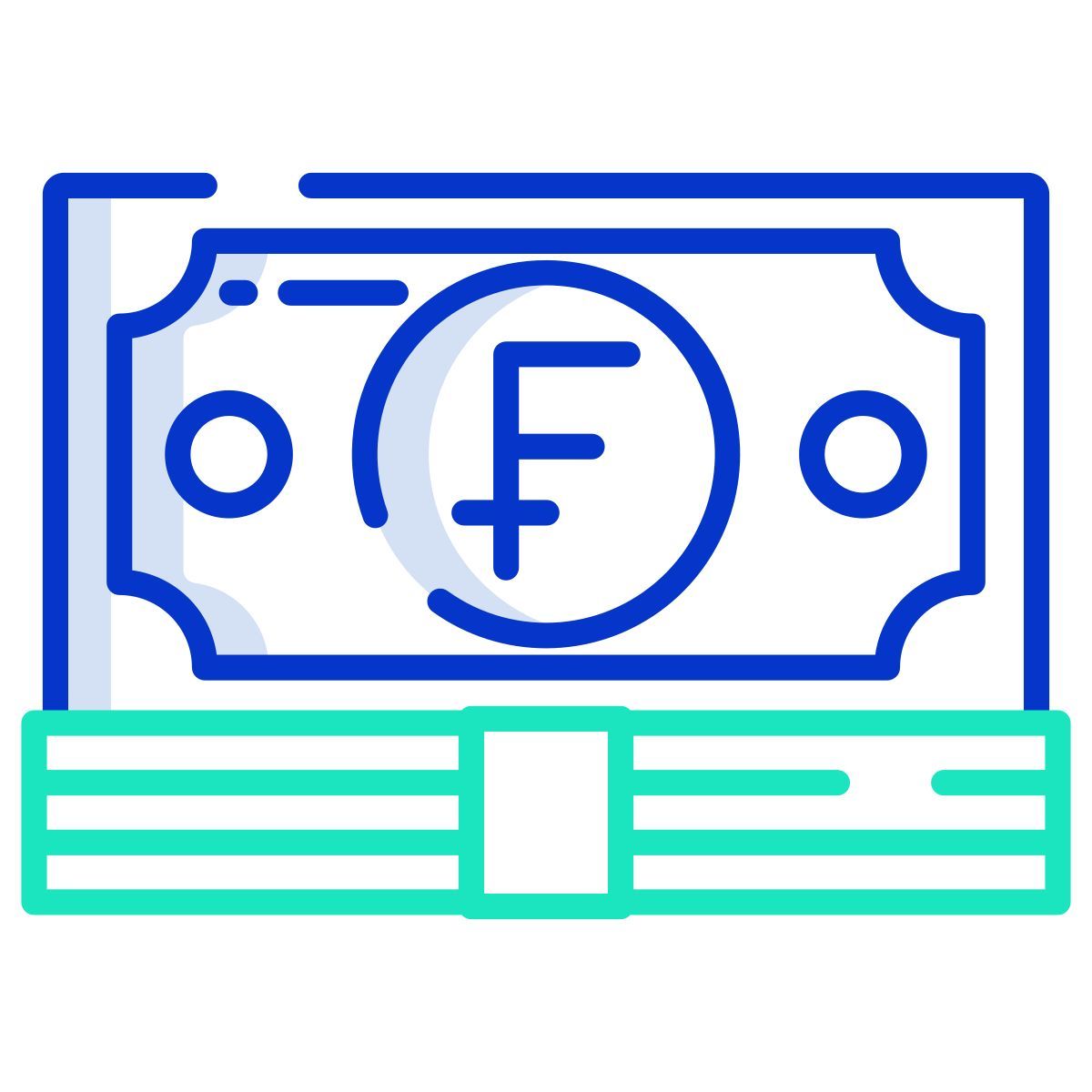 swiss franc icon