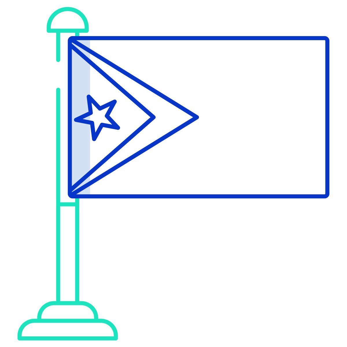 timor leste flag icon