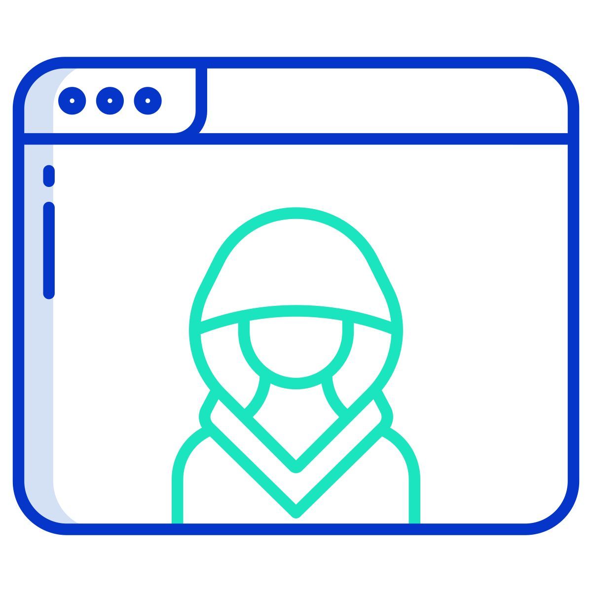 website hacker icon