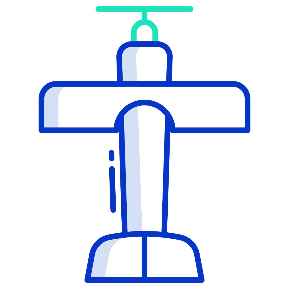 wooden plane toy icon